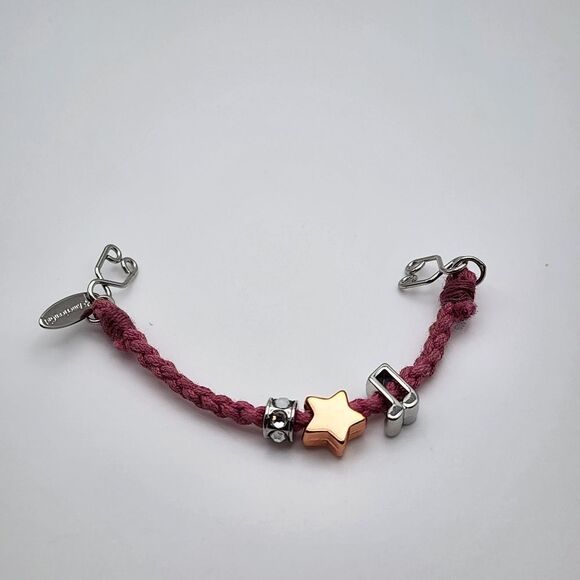 American Girl Doll Pink Braided Star & Music Note Bracelet - Picture 4 of 5
